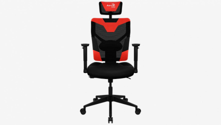 Aerocool Silla Gamer Guardian Champion, hasta 150Kg, Negro/Rojo 