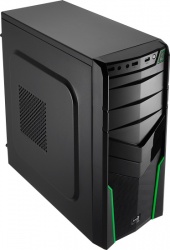 Gabinete Aerocool V2X Green Edition, Midi-Tower, ATX/micro-ATX/mini-iTX, USB 2.0/3.0, sin Fuente, Verde 