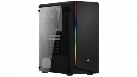 Gabinete Aerocool Rift, Midi-Tower, ATX/Micro-ATX/Mini-ITX, USB 2.0/3.0, sin Fuente, 1 Ventilador Instalado, Negro  