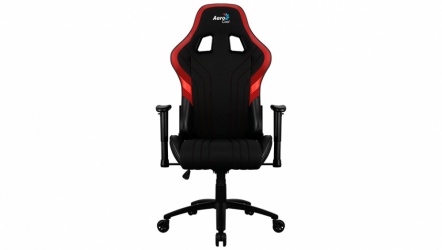Aerocool Silla Gamer AERO 1 Alpha, hasta 150Kg, Negro/Rojo 