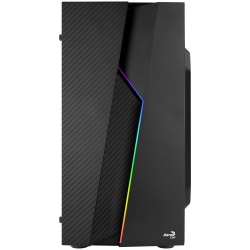 Gabinete Aerocool Bolt Mini con Ventana RGB, Mini-Tower, Micro ATX/Mini-ATX, USB 2.0/3.0, sin Fuente, Negro 