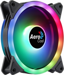 Ventilador Aerocool Duo 12, 120mm, 1000RPM, ARGB, Negro  