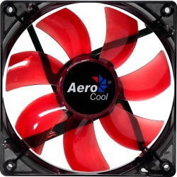 Ventilador Aerocool Lightning LED Rojo, 120mm, 1200RPM 