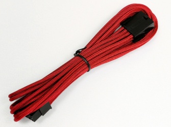 Aerocool Cable de Poder 8-pin Macho - 8-pin Hembra, 40cm, Rojo 