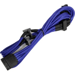 Aerocool Cable de Poder Molex (4-pin) Macho - SATA Hembra, 80cm, Azul 