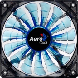 Ventilador Aerocool Shark 120mm, 800RPM, Negro/Azul 