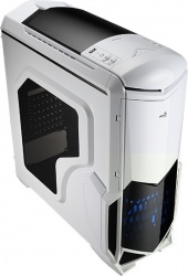 Gabinete Aerocool BATTLEHAWKWH con Ventana LED Azul, Midi-Tower, ATX/micro-ATX/mini-iTX, USB 2.0/3.0, sin Fuente, Blanco 