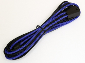 Aerocool Cable de Poder 8-pin Macho - 8-pin Hembra, 45cm, Azul 