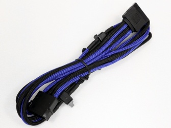 Aerocool Cable de Poder Molex 4-pin Macho - 4x SATA, 80cm, Azul 