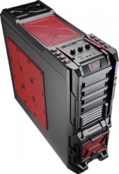 Gabinete Aerocool Strike X ST Devil Red, Full-Tower, ATX/micro-ATX, USB 2.0/3.0, sin Fuente, Negro/Rojo 