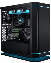 Gabinete Aerocool DS 230 LED RGB, Midi-Tower, ATX/Micro-ATX/Mini-ITX, USB 3.0/2.0, sin Fuente, Negro 