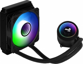 Aerocool Mirage L120 ARGB Enfriamiento Líquido para CPU, 1x 120mm, hasta 1800RPM, Negro  