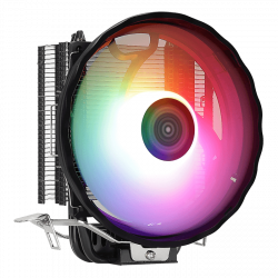 Disipador CPU Aerocool Rave 3 ARGB, 120mm, hasta 1800RPM, Negro  