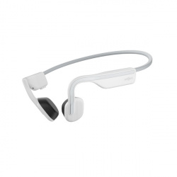 Aftershokz Audífonos Intrauriculares Deportivos con Micrófono OpenMove, Inalámbrico, Bluetooth, USB-C, Blanco 