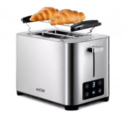 Aicok Tostadora THT-8015MDA, 2 Rebanadas, Plata 