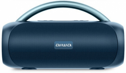 Aiwa Bocina Portátil AWS10BTU, Bluetooth, Alámbrico/Inalámbrico, USB-C, 20W, Azul - Resistente al Agua  