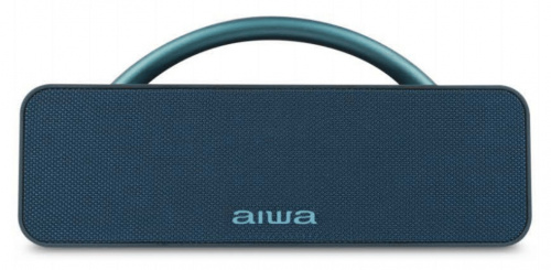 Aiwa Bocina Portátil AWS80BTU, Bluetooth, Inalámbrico, 20W RMS, Azul - Resistente al Agua 