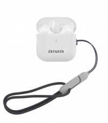 Aiwa Audífonos Intrauriculares AWTWSG100W, Inalámbrico, Bluetooth, Blanco 