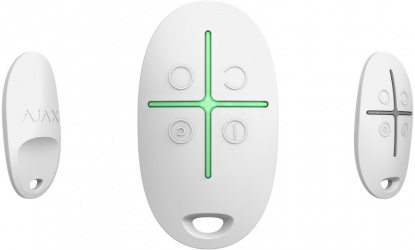 AJAX Control Remoto de 4 Botones SpaceControl, Blanco, Compatible Android/iOS 