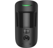 Ajax Sensor de Movimiento PIR MotionCam PhOD, Inalámbrico, Anti-Pet, hasta 12 Metros, Negro 