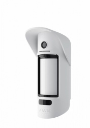 AJAX Sensor de Movimiento PIR con Cámara de Montaje en Pared MotionCam Outdoor PhOD, Inalámbrico, Anti-Pet, hasta 15 Metros, Blanco 