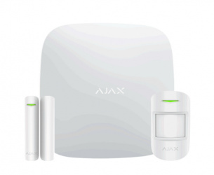AJAX Kit Sistema de Alarma KIT BASIC, Inalámbrico, WiFi, Incluye Sensor de Movimiento/Detector Ventana 