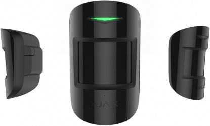 AJAX Sensor de Movimiento PIR CombiProtect, Inalámbrico, hasta 12 Metros, Negro 