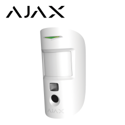 Ajax Sensor de Movimiento PIR de Montaje en Pared MOTIONCAM, Inalámbrico, Anti-Pet, hasta 12 Metros, Blanco 