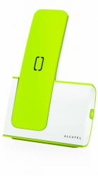 Alcatel Teléfono Inalámbrico G280, DECT, 1 Auricular, Altavoz, Blanco/Verde 