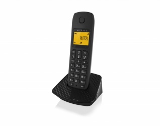 Alcatel Teléfono Inalámbrico E132, 1 Auricular, Negro 