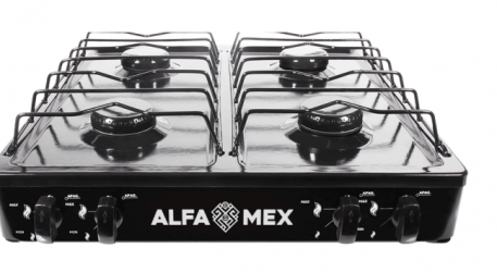 Alfa Parrilla de Gas Empotrable 311, 4 Quemadores 