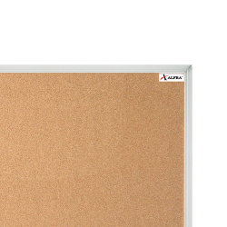 Alfra Tablero de Corcho White Star, 40x60cm, Marrón 