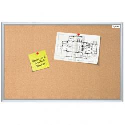 Alfra Tablero de Corcho Clásico, 30x40cm, Marrón 