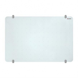 Alfra Pintarron De Cristal, 90 x 150cm, Blanco 