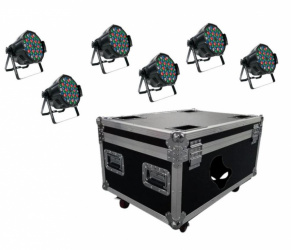 Alien Proyector de Luz 55-KIT-CR I, Auto/Maestro-Esclavo/Audio Rítmico, RGB, 180W, 6  