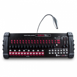 Alien Controlador de Luces DMX16CH, 32 Canales, Negro 