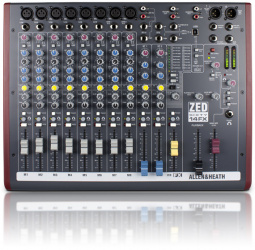 Allen & Heath Mezcladora Digital ZED60-14FX, 8 Canales, XLR/6.3mm 