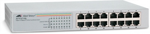 Switch Allied Telesis Fast Ethernet AT-FS716L, 16 Puertos 10/100Mbps, 4000 Entradas - No Administrable 