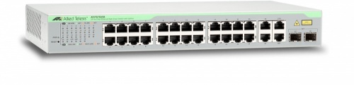 Switch Allied Telesis Fast Ethernet FS750, 24 Puertos 10/100TX + 2 Puertos 10/100/1000T + 2 Puertos SFP, 12.8 Gbit/s, 8000 Entradas - Administrable 