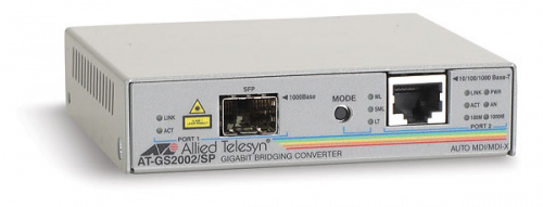 Allied Telesis Convertidor de Medios Gigabit Ethernet RJ-45 a Fibra Óptica SFP, 1000Mbit/s 