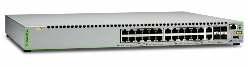 Switch Allied Telesis Gigabit Ethernet GS924MPX, 24 Puertos 10/100/1000 + 2 Puertos SFP/SFP+, 92Gbit/s, 16.000 Entradas - Administrable 