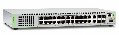 Switch Allied Telesis Gigabit Ethernet GS924MX, 24 Puertos 10/100/1000Mbps (2x SFP) + 2 Puertos SFP+, 92 Gbit/s, 16.000 Entradas - Administrable 