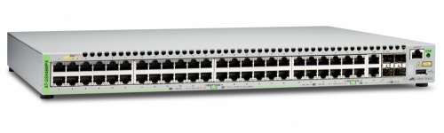 Switch Allied Telesis Gigabit Ethernet AT-GS948MPX-10, 48 Puertos 10/100/1000Mbps + 2 Puertos SFP, 140 Gbit/s, 16.000 Entradas - Administrable 