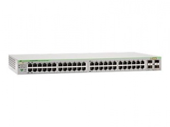 Switch Allied Telesis Gigabit Ethernet WebSmart, 48 Puertos 10/100/1000Mbps + 4 Puertos SFP, 96 Gbit/s, 8000 Entradas 