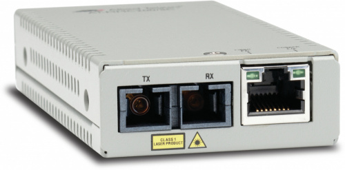 Allied Telesis Convertidor de Medios Gigabit Ethernet a Fibra Óptica SC Multimodo, 100Mbit/s, 2000 Metros 