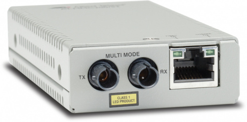 Allied Telesis Convertidor de Medios Fast Ethernet a Fibra Óptica ST Multimodo, 100Mbit/s, 2000 Metros 