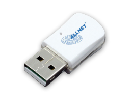 Allnet Adaptador de Red USB ALL0233mini, Inalámbrico, 300Mbit/s, Banda 2.4 GHz 