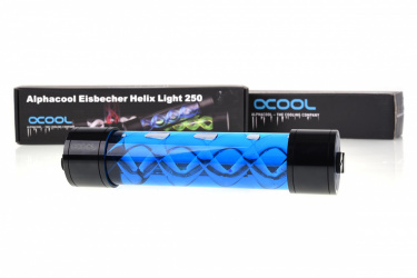 Alphacool Reserva Eisbecher Helix Light 250mm, Negro/Azul 