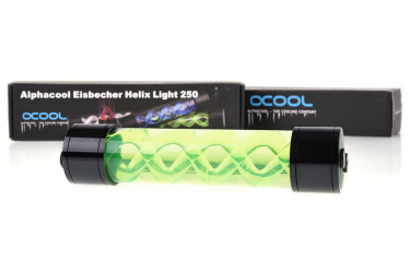 Alphacool Reserva Eisbecher Helix Light 250mm, Negro/Verde 
