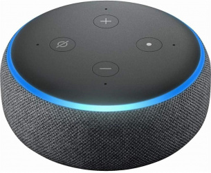 Amazon Echo Dot Asistente de Voz 3ra Generación, Inalámbrico, WiFi, Bluetooth, Gris/Negro 